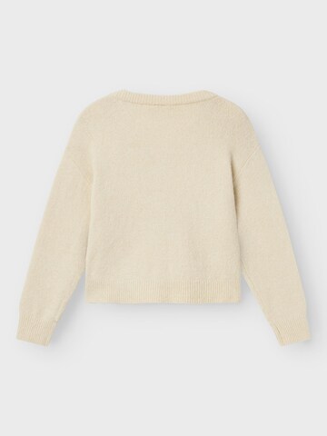 NAME IT Strickjacke 'NKFVemmie' in Beige