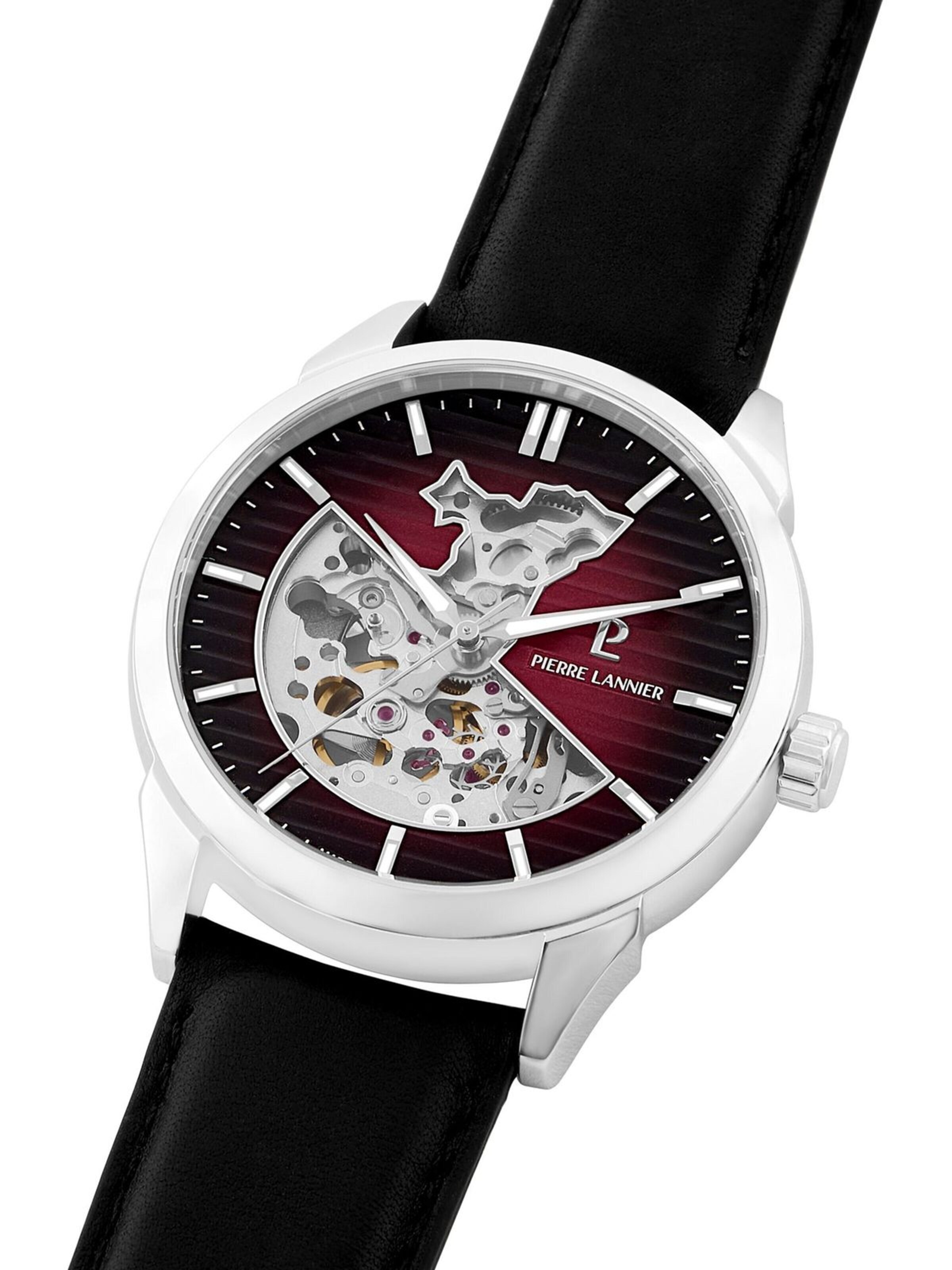 Pierre Lannier Analog watch 'Automatic watch Monarck' in Red