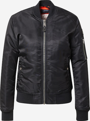 Schott NYC - Chaqueta de entretiempo 'Airforce' en negro: frente