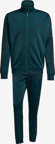 ADIDAS SPORTSWEAROdjeća za vježbanje 'Sportswear Basic 3-Stripes Tricot Track' - zelena boja: prednji dio
