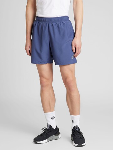 ASICS Regular Sportbroek in Blauw: voorkant