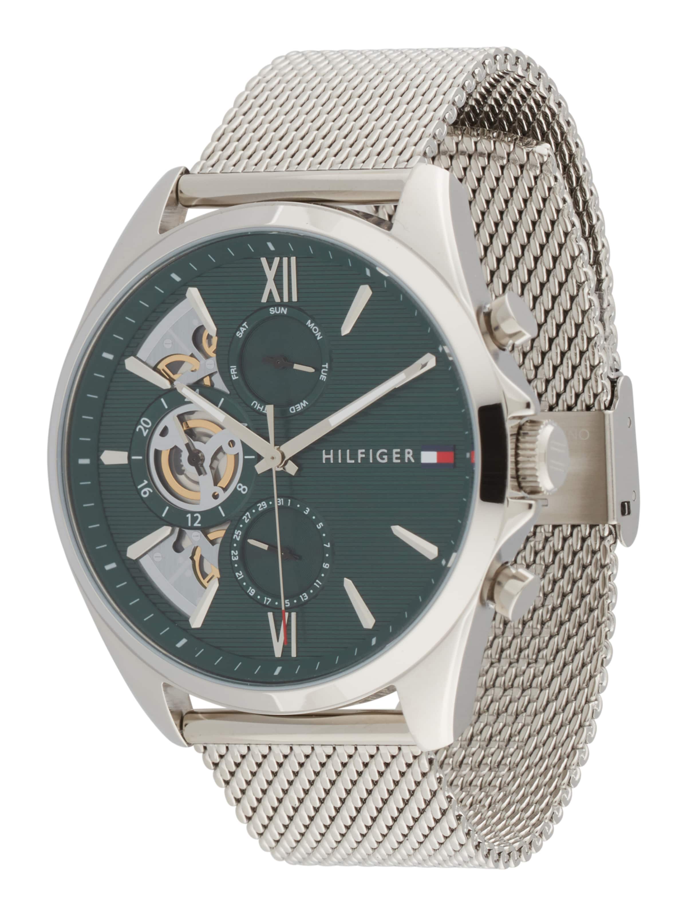 TOMMY HILFIGER Аналоговые часы 'BAKER' в Серебристый: спереди
