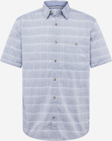 TOM TAILOR Button Up Shirt in Blue: front