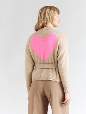 miss goodlife Плетена жилетка 'Hearts' в бежово