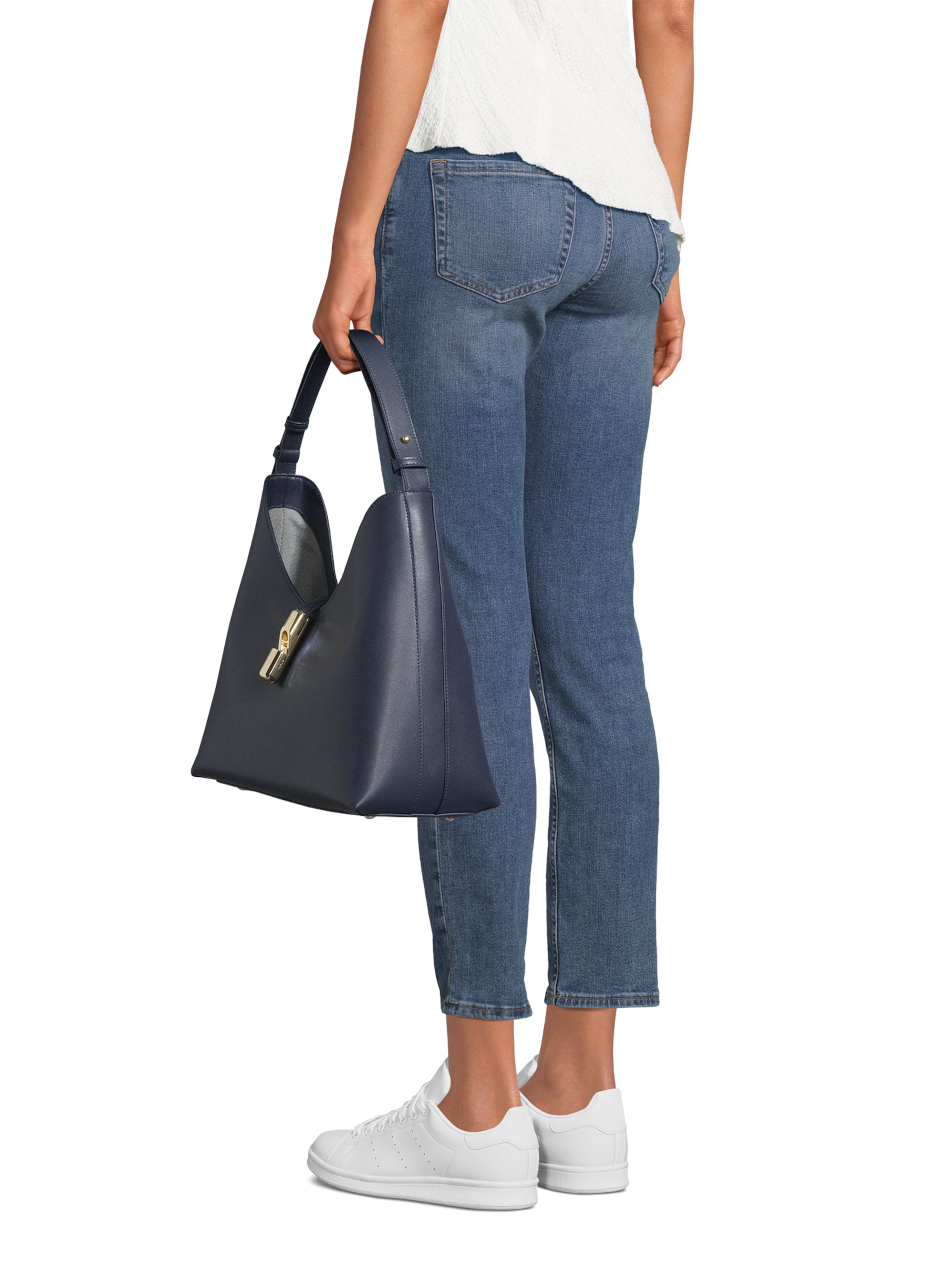 FURLA Shoulder bag 'GOCCIA' in Blue: front