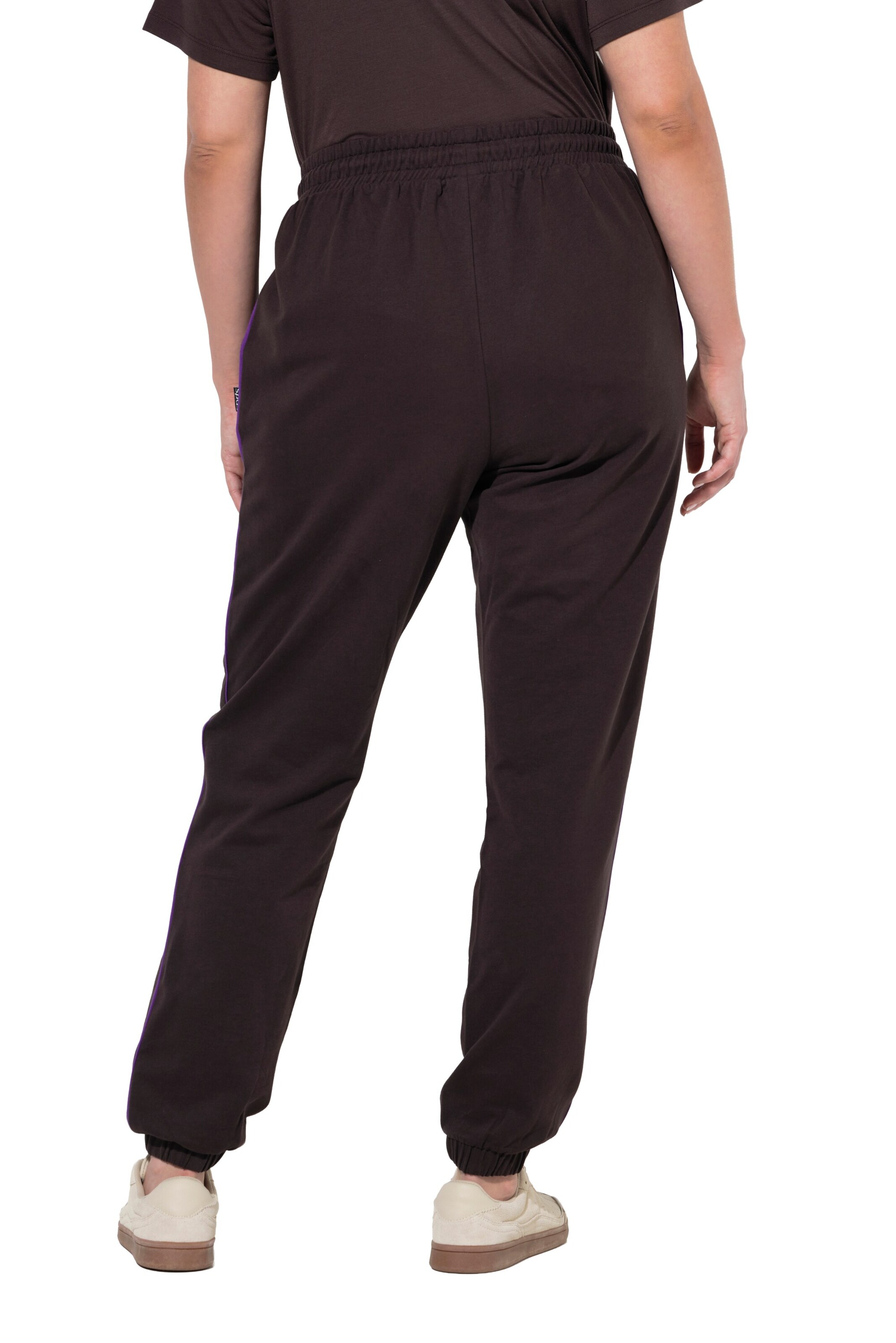 Ulla Popken Tapered Broek in Bruin