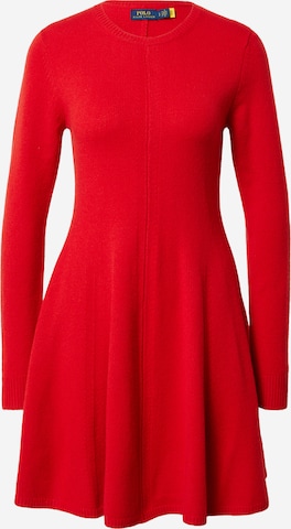 Polo Ralph Lauren Knitted dress in Red: front