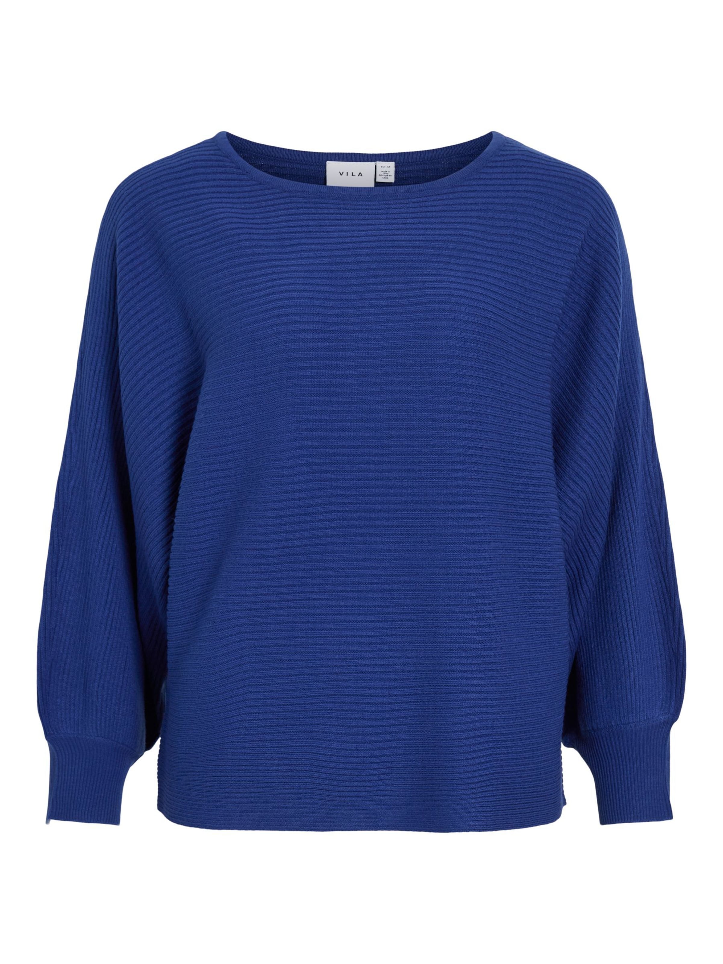 VILA Pull-over en bleu foncé, Vue avec produit
