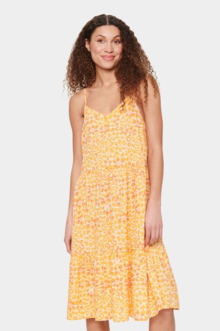 SAINT TROPEZ Summer Dress 'Eda' in Orange: front