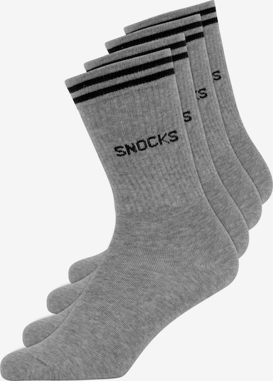 SNOCKS Athletic Socks in mottled grey / Black, Item view