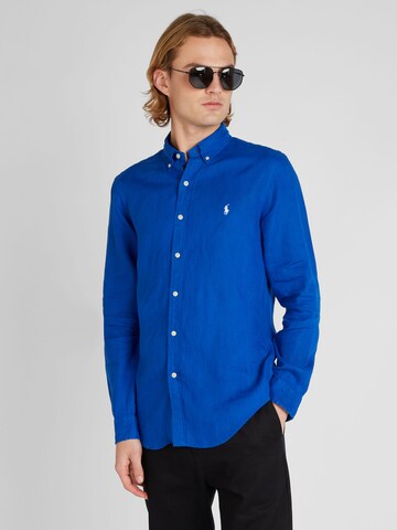 Coupe slim Chemise Polo Ralph Lauren en bleu