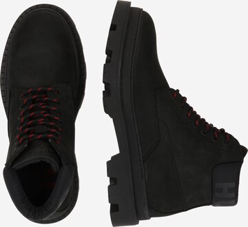 HUGO Red Lace-Up Boots 'Graham' in Black