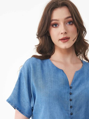 Organication Bluse in Blau