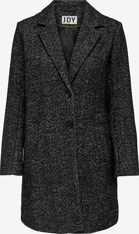 JDY Between-Seasons Coat in Black: front