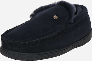 Warmbat Hjemmesko 'Grizzly' i blå: forside
