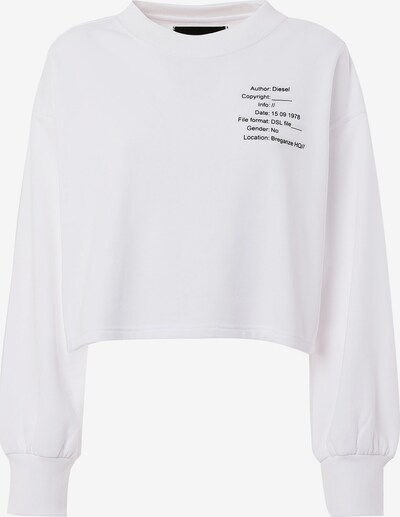 DIESEL Sweatshirt in Black / White, Item view