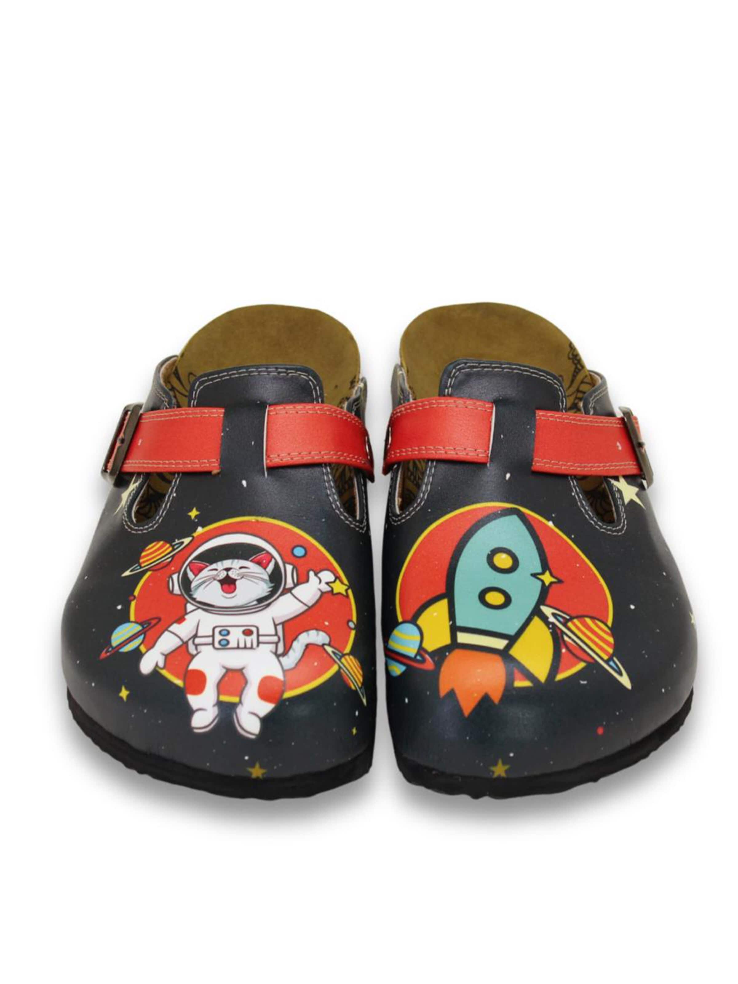 Goby Clogs 'Calceo'‌‌‌‌‌‌‌‌‌ in Schwarz