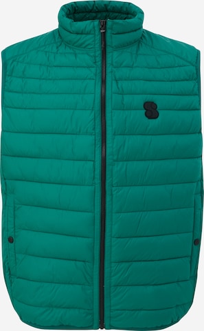 s.Oliver Men Big Sizes Vest in Green: front