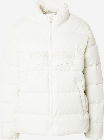 Geacă de iarnă de la NAPAPIJRI pe alb: față