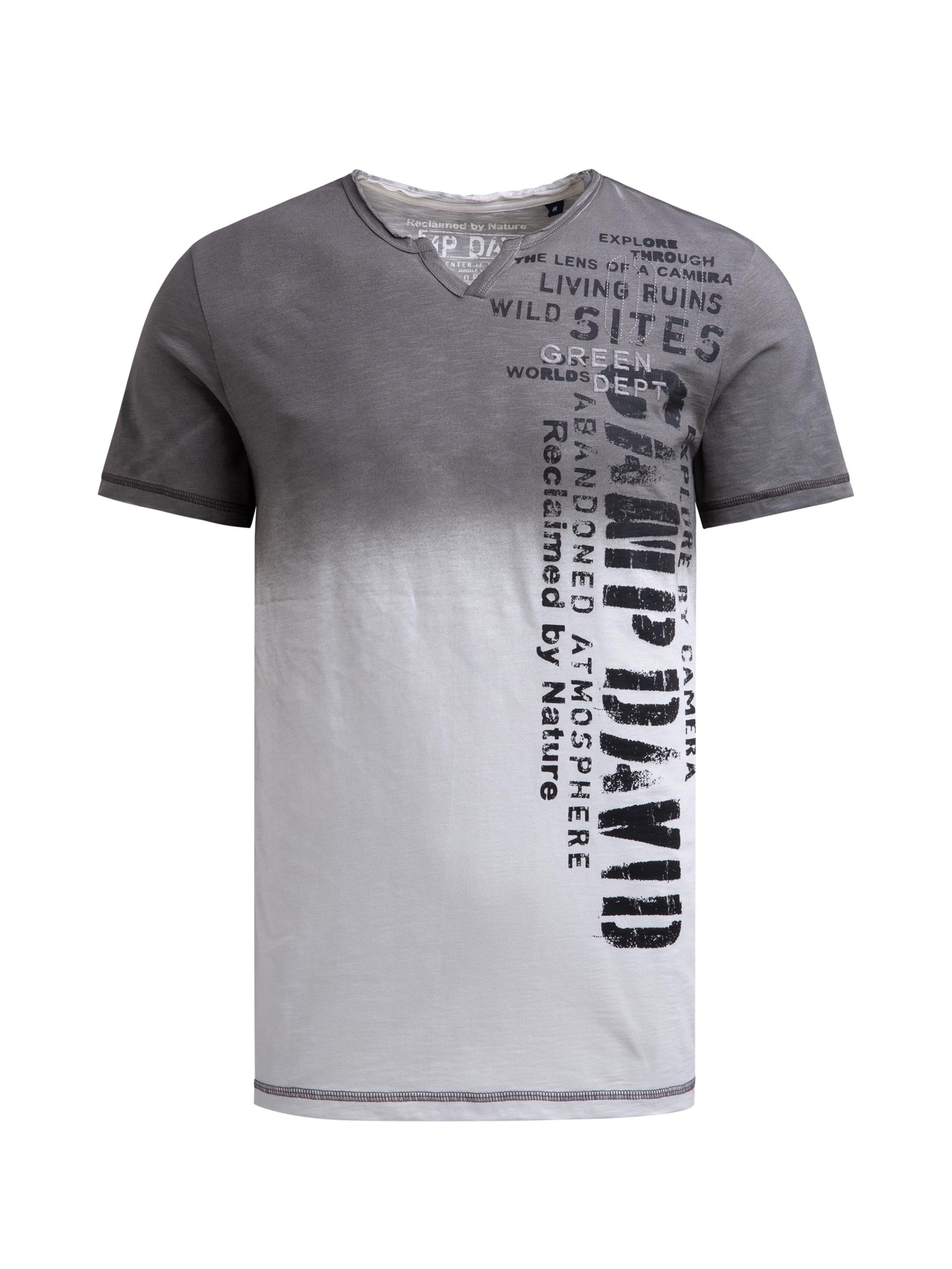CAMP DAVID - Camiseta en gris: frente