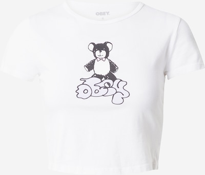 Obey Majica 'TEDDY BEAR' u pastelno ljubičasta / roza / crna / bijela, Pregled proizvoda