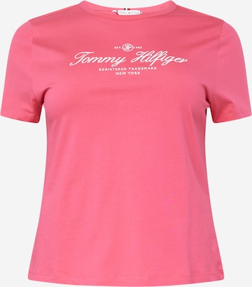Tommy Hilfiger Curve Shirt in Pink: front