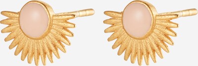 ENAMEL Copenhagen Earrings 'Soleil' in Gold / Salmon, Item view