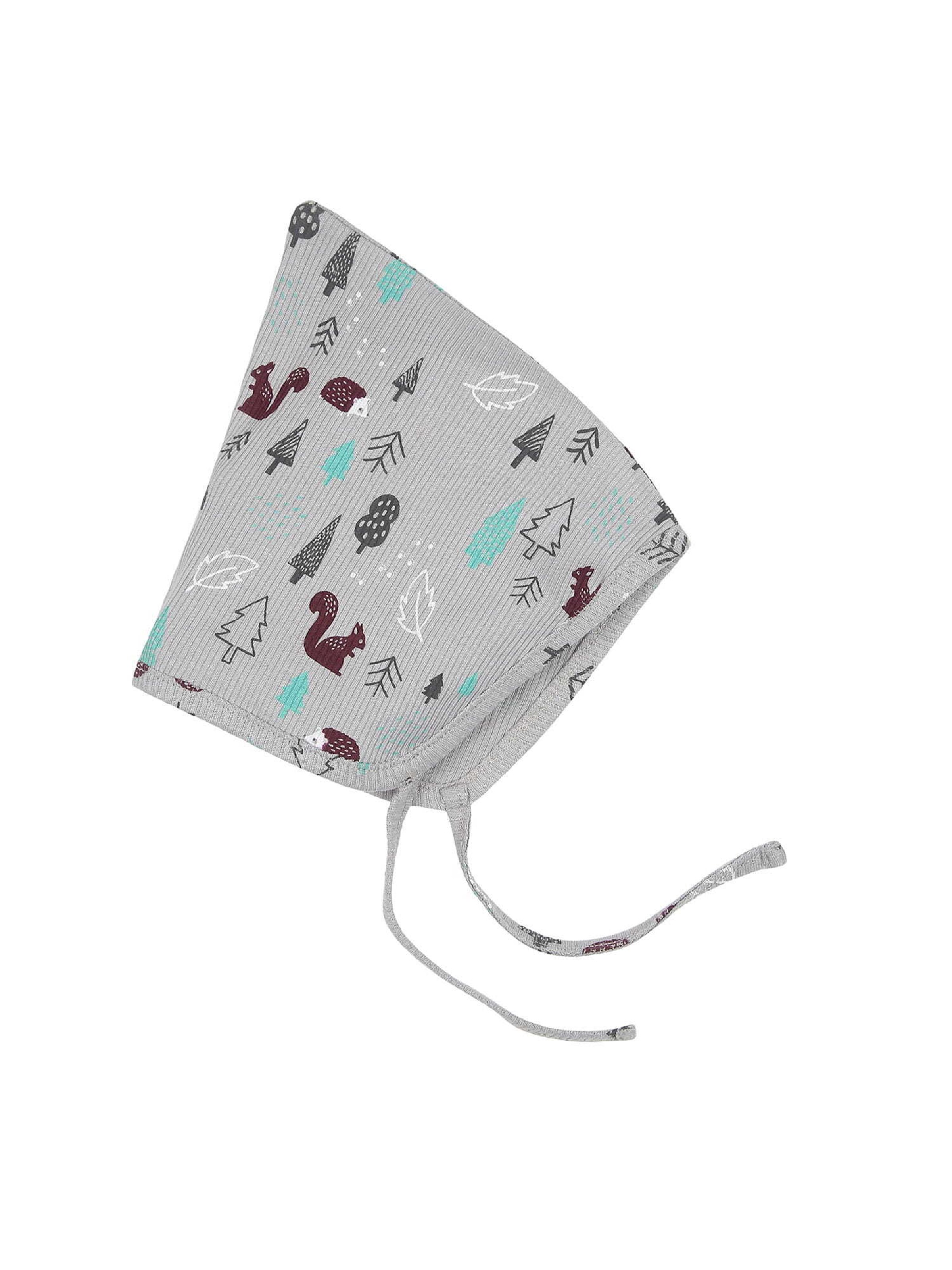 Bonnet Turtledove London en gris : devant