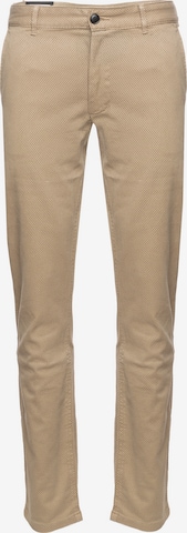 BOSS Slim fit Chino Pants in Beige: front