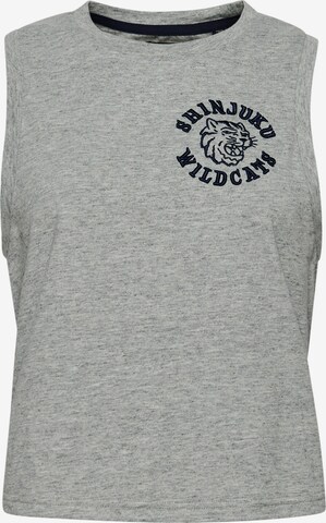 Superdry Top 'Vintage Collegiate' in Grey: front