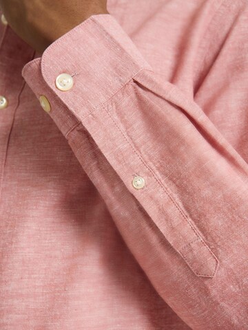 SELECTED Slim fit Button Up Shirt in Red