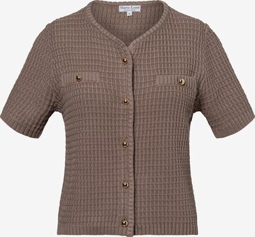 Cardigan Marie Lund en gris : devant