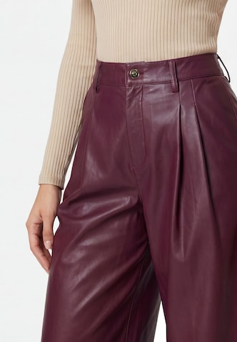 Wide Leg Pantalon à pince faina en rouge