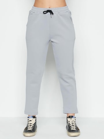 C&City Tapered Trousers in Grey: front
