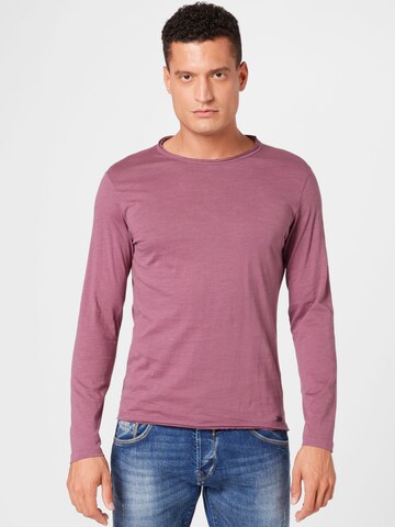 Key Largo Regular fit T-shirt 'CHEESE' i lila: framsida