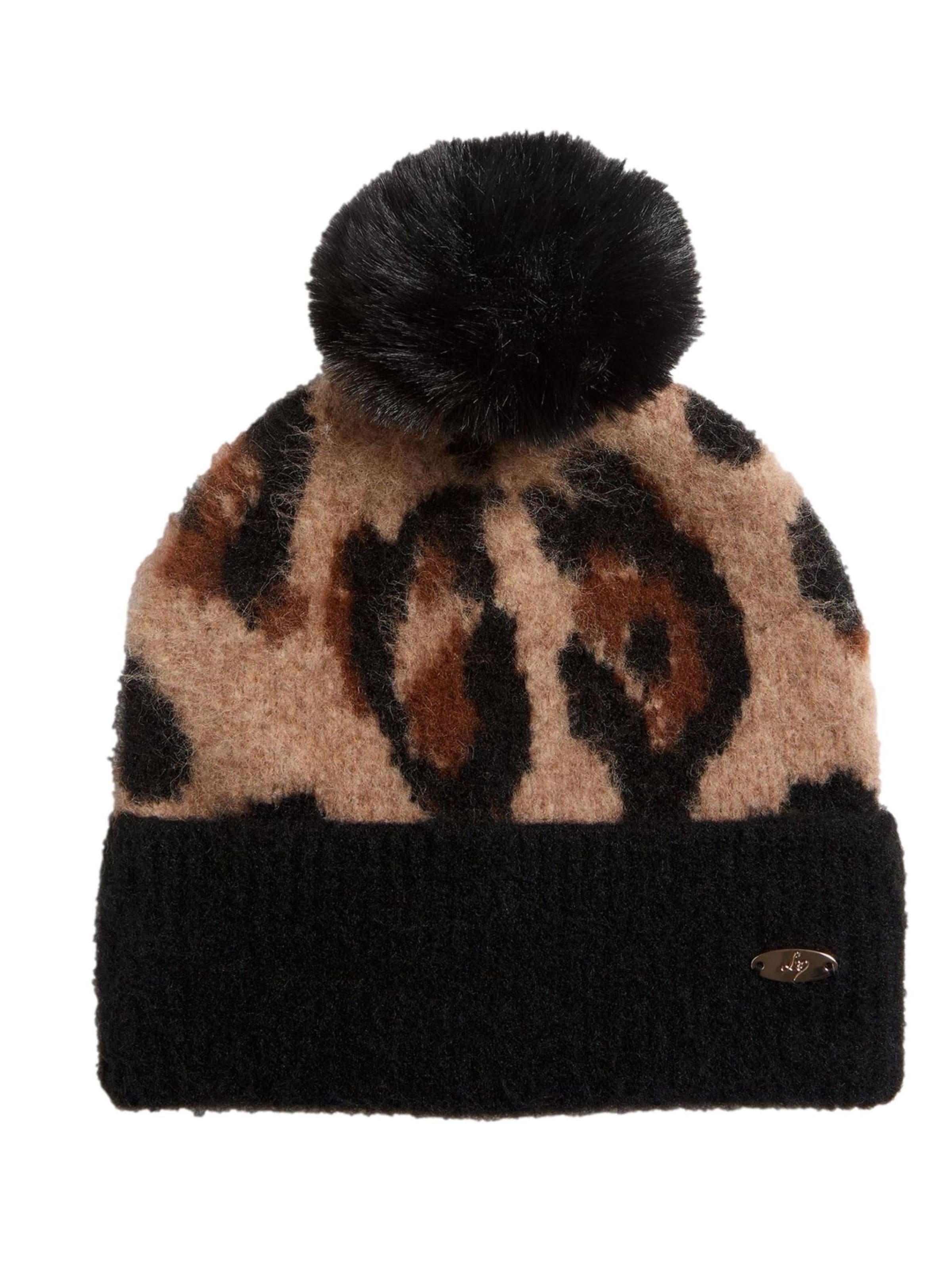 Lipsy Czapka w kolorze czarny: przód