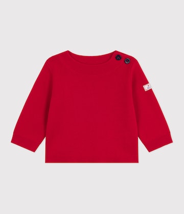 PETIT BATEAU Neulepaita 'MARIN' värissä punainen: etupuoli