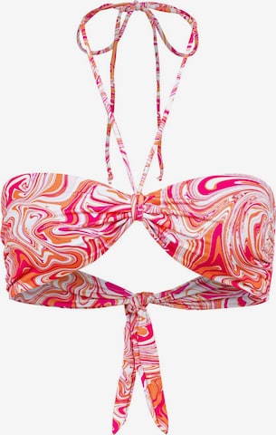 Bandeau Hauts de bikini 'Groovy' EKCENTRIK en orange : devant