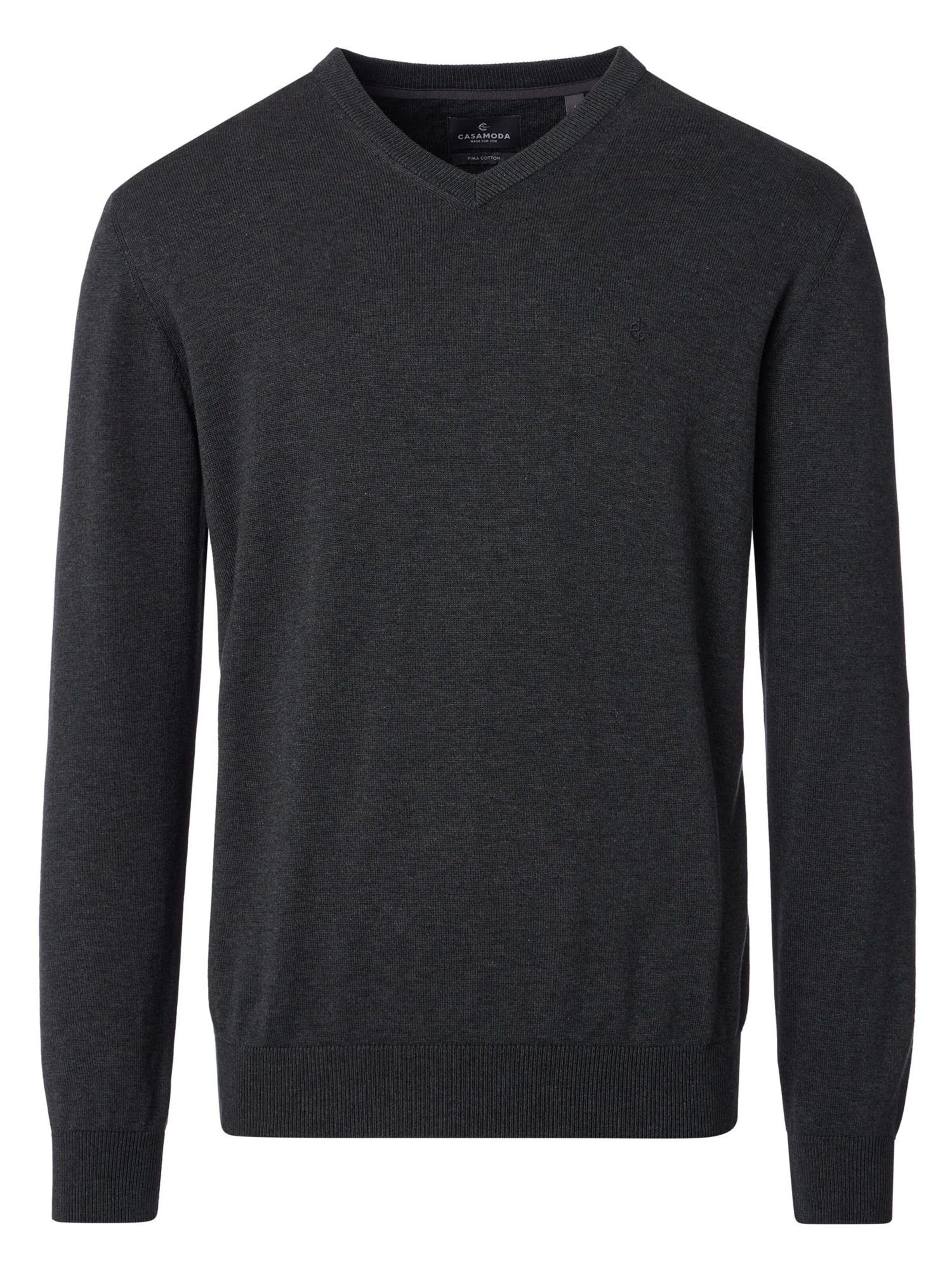 CASAMODA Sweater 'Basic' in Grey: front