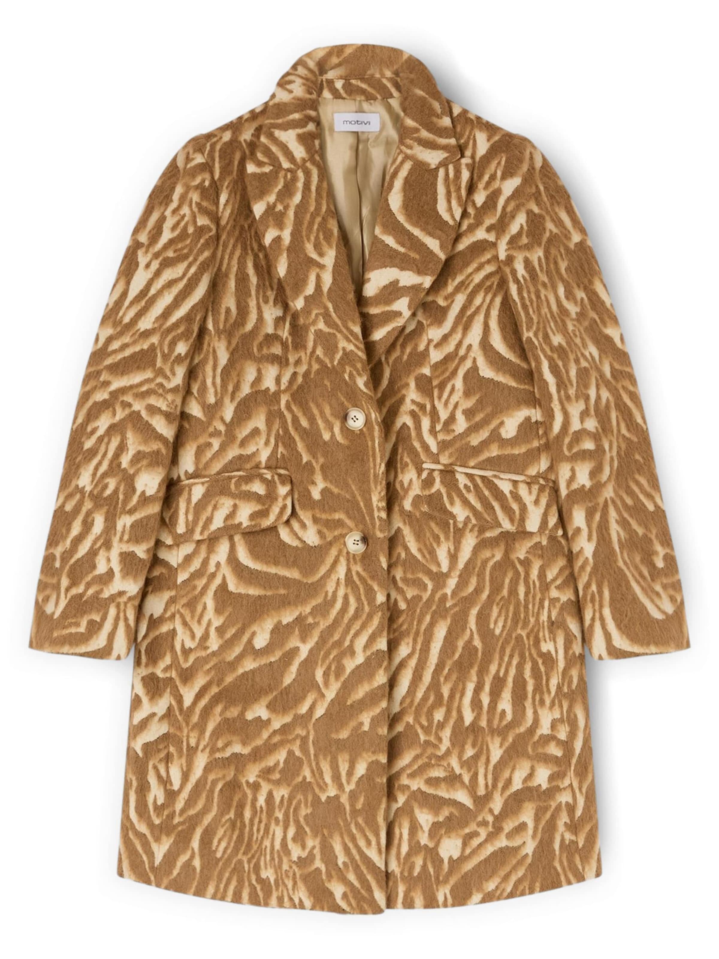 Manteau d’hiver MOTIVI en beige : devant