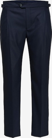 SELECTED HOMME Regular Pleated Pants in Blue