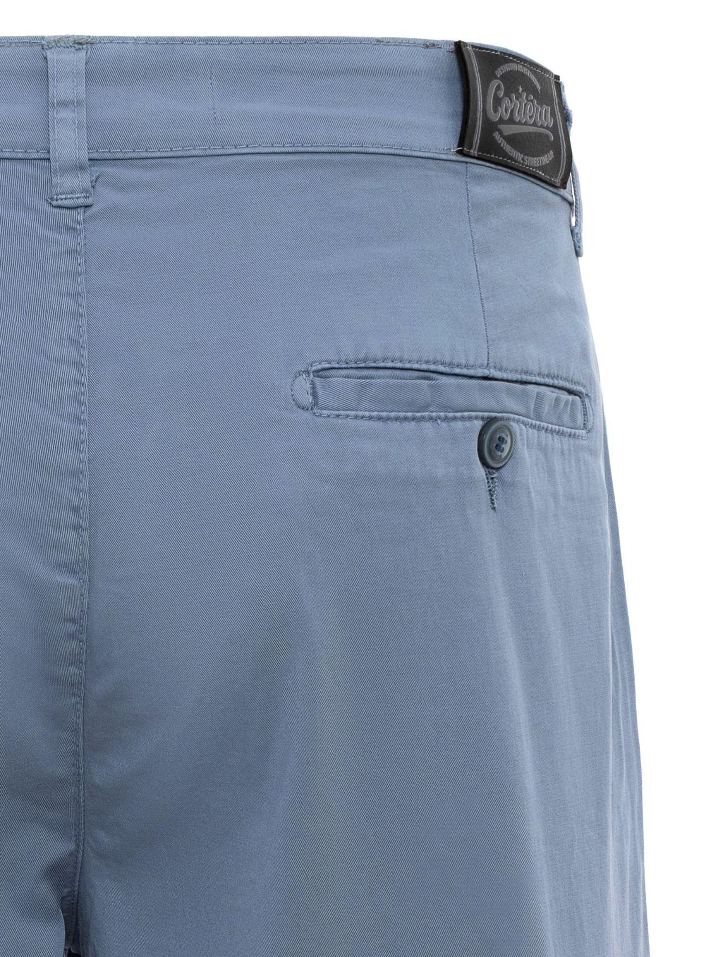 Regular Pantalon Cortera en gris