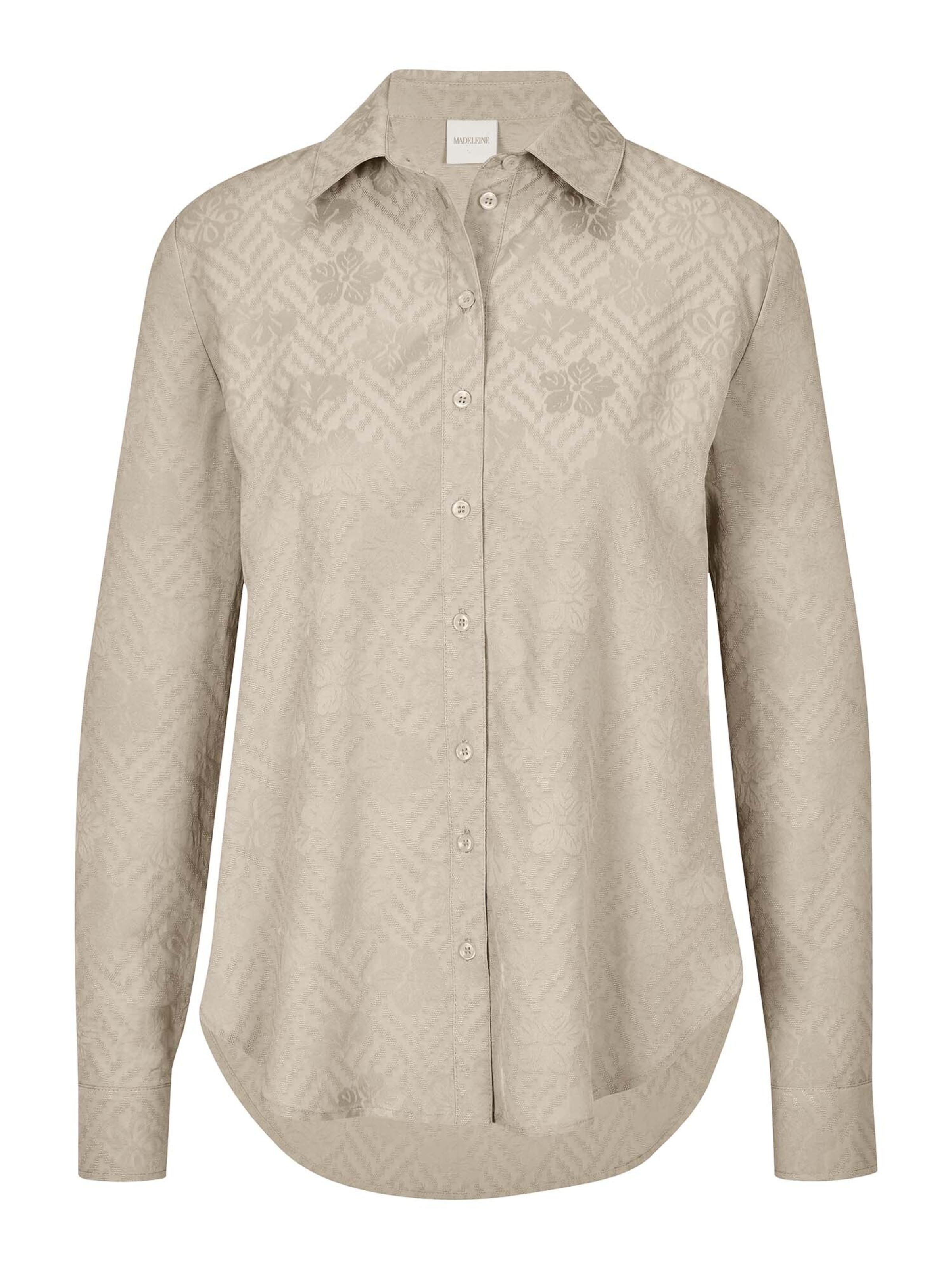 MADELEINE Bluse in Beige: Vorderseite