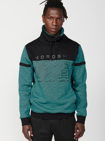 KOROSHI Sweatshirt in Grün: Vorderseite