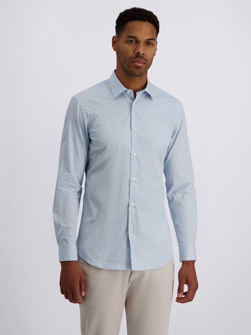 PIERRE CARDIN Regular fit Business shirt in Blue: front