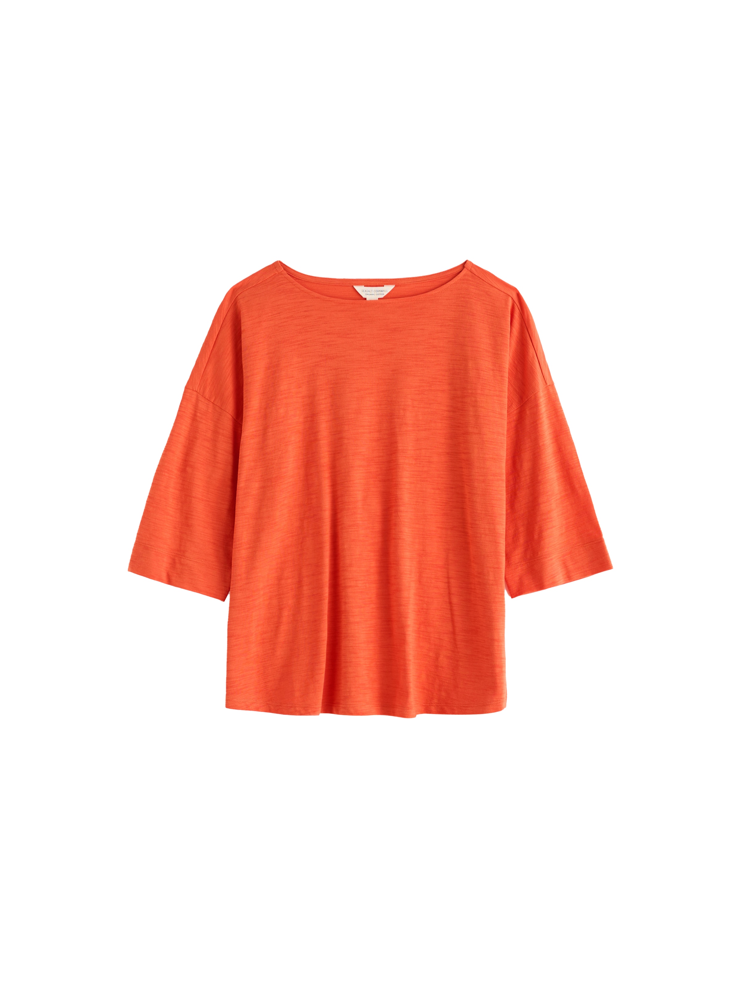 T-shirt 'Tremayne Quay' Seasalt Cornwall en orange : devant