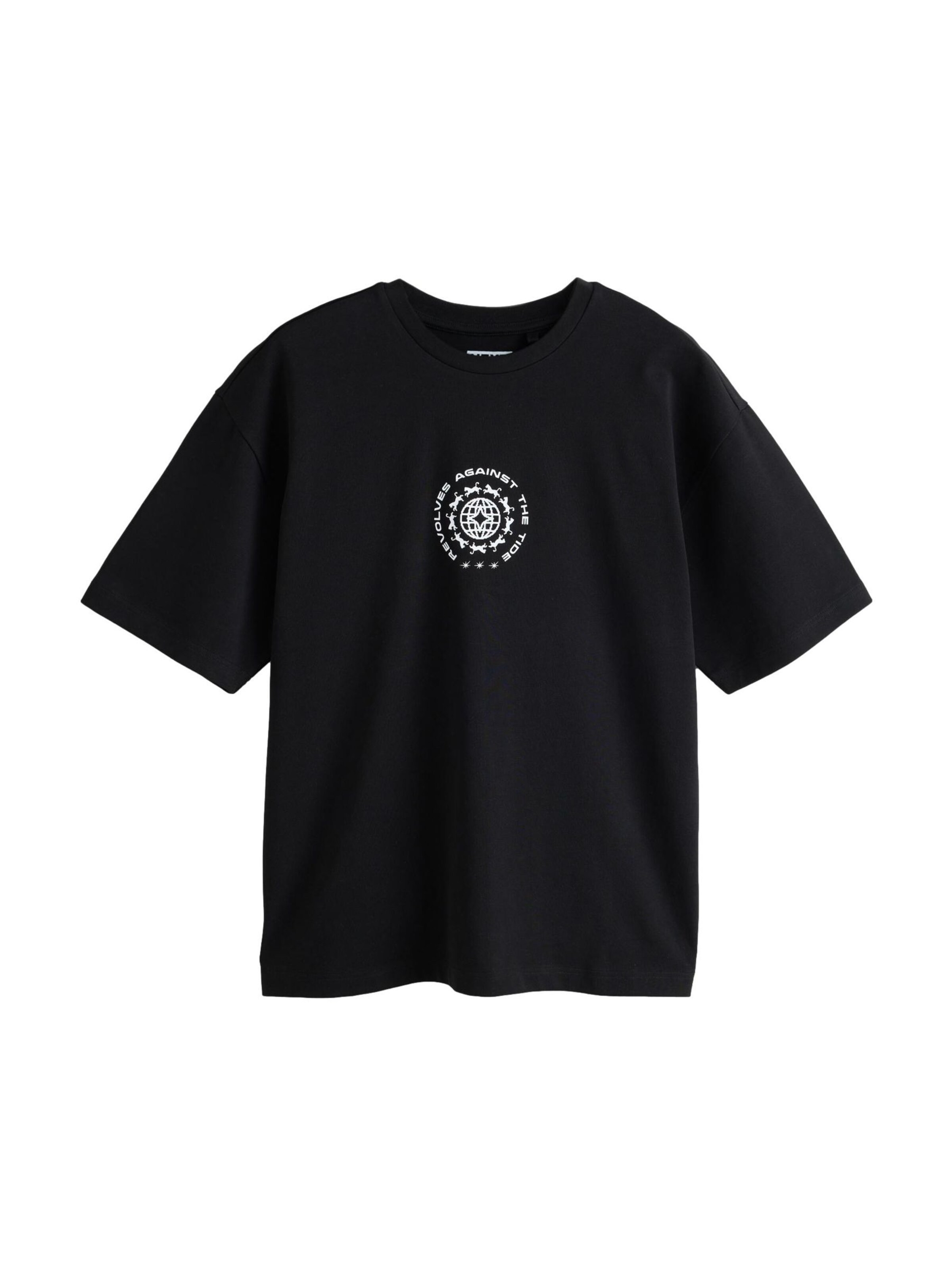 T-Shirt Next en noir : devant