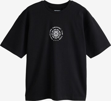 T-Shirt Next en noir : devant