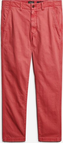 Superdry Regular Chino Pants in Orange: front