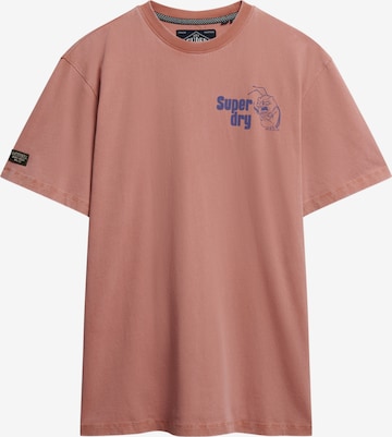 Superdry & Co Shirt 'Trade Tools' in Brown: front